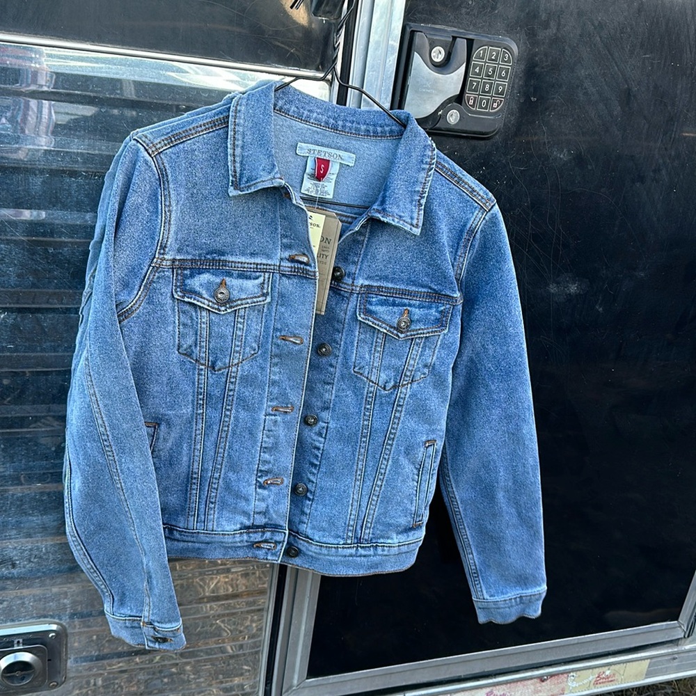 NWT Stetson Jean Jacket sz S